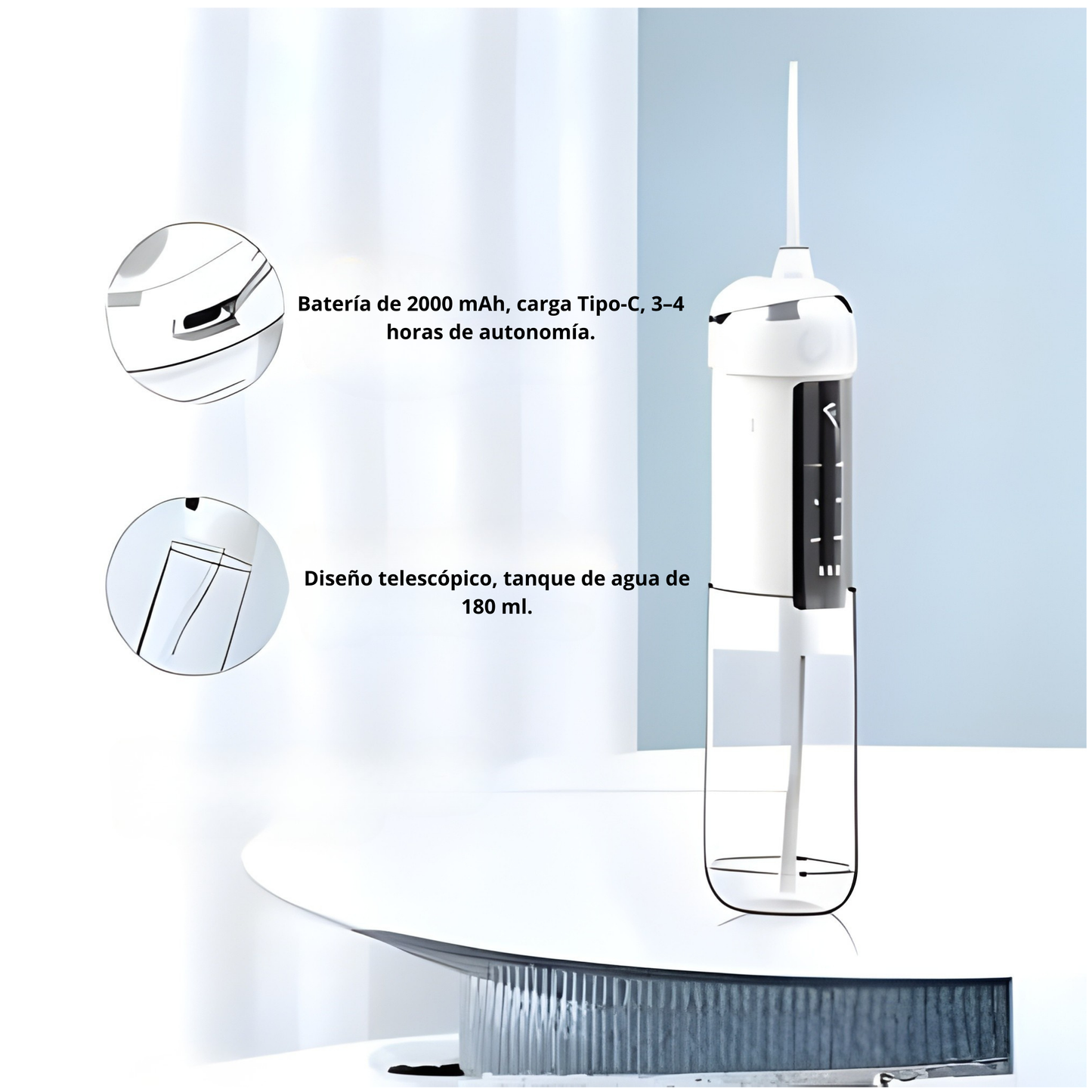 Irrigador Dental 6 modos de limpieza