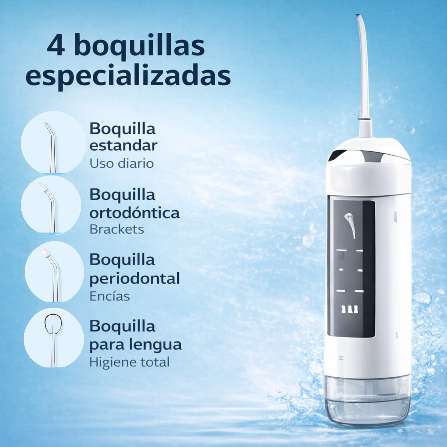 Irrigador Dental 6 modos de limpieza